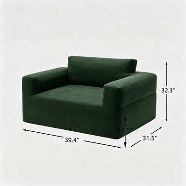 Modern Fabric Sofa Set (Sofa + Armchair)