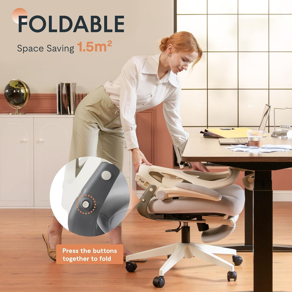 Ergonomic High-Back Mesh Office Chair with Adjustable Headrest & Lumbar Support