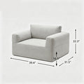 Modern Fabric Sofa Set (Sofa + Armchair)