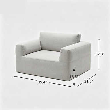 Modern Fabric Sofa Set (Sofa + Armchair)