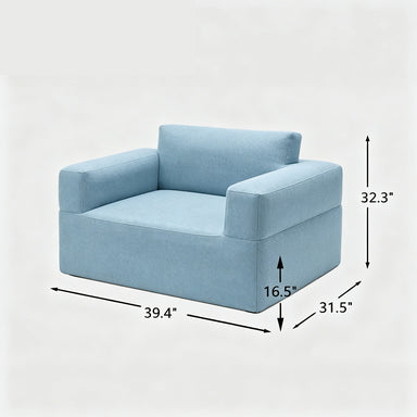 Modern Fabric Sofa Set (Sofa + Armchair)