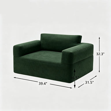 Modern Fabric Sofa Set (Sofa + Armchair)