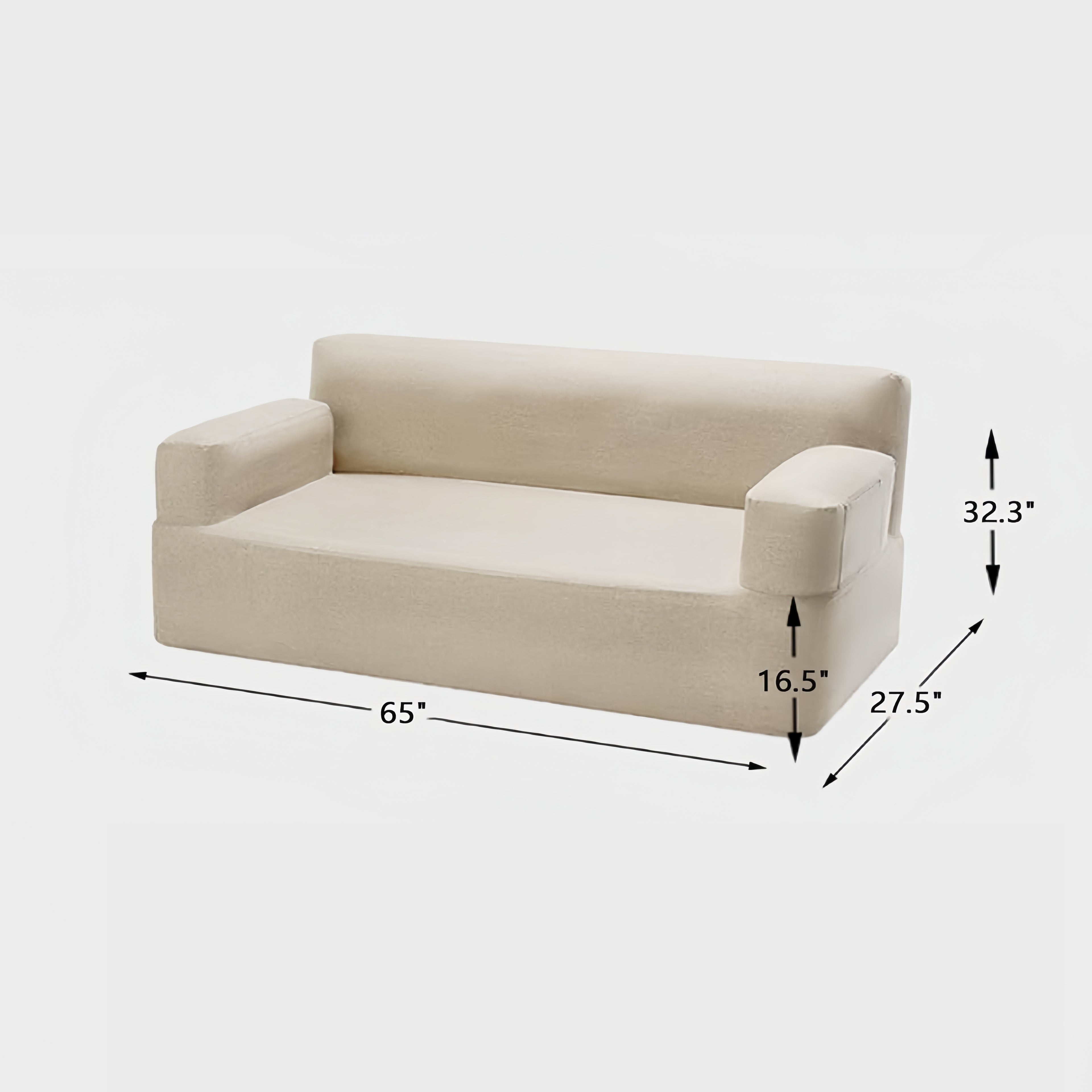 Modern Fabric Sofa Set (Sofa + Armchair)