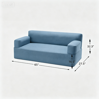 Modern Fabric Sofa Set (Sofa + Armchair)